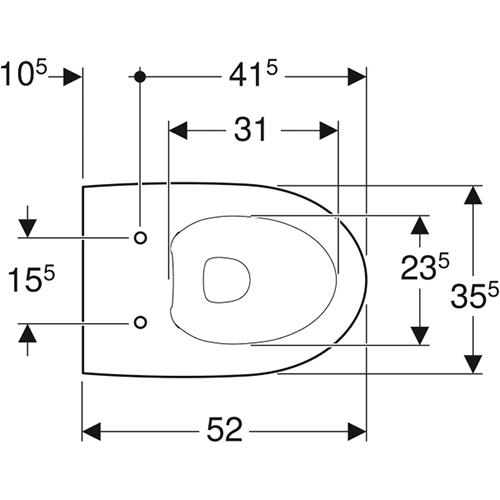 Ifö Spira Art 6245 sienas tualetes pods, slēgta forma, Rimfree