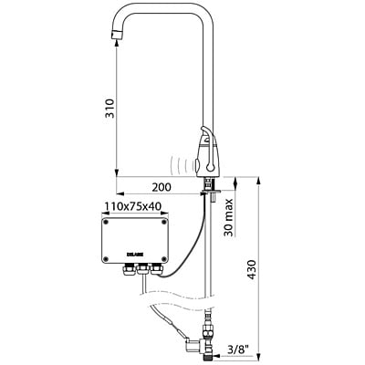 DELABIE TEMPOMATIC MIX PRO elektroniskais mikseris (495253)