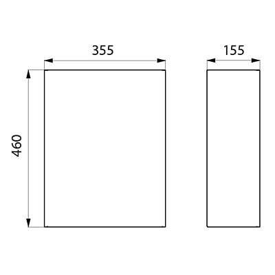 Delabie Wall-mounted 304 stainless steel bin, 25 litres