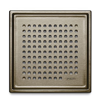 PURUS  kvadrātveida dekoratīvā bronzas reste "Chess" 197x197mm