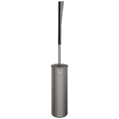 Delabie Wall-mounted toilet brush set with lid and long handle